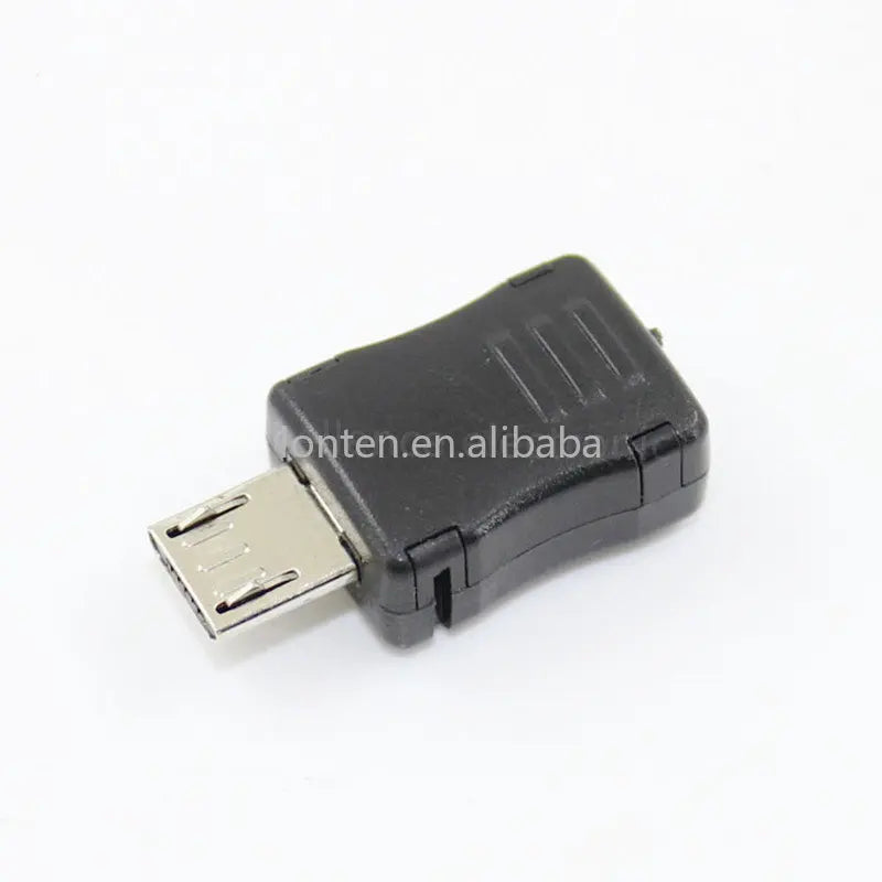 Custom 10sets Micro USB 5 Pin T Port Male Plug Connector Black Plastic Cover for Kinds of DIY Charging Cable Manufacturer
