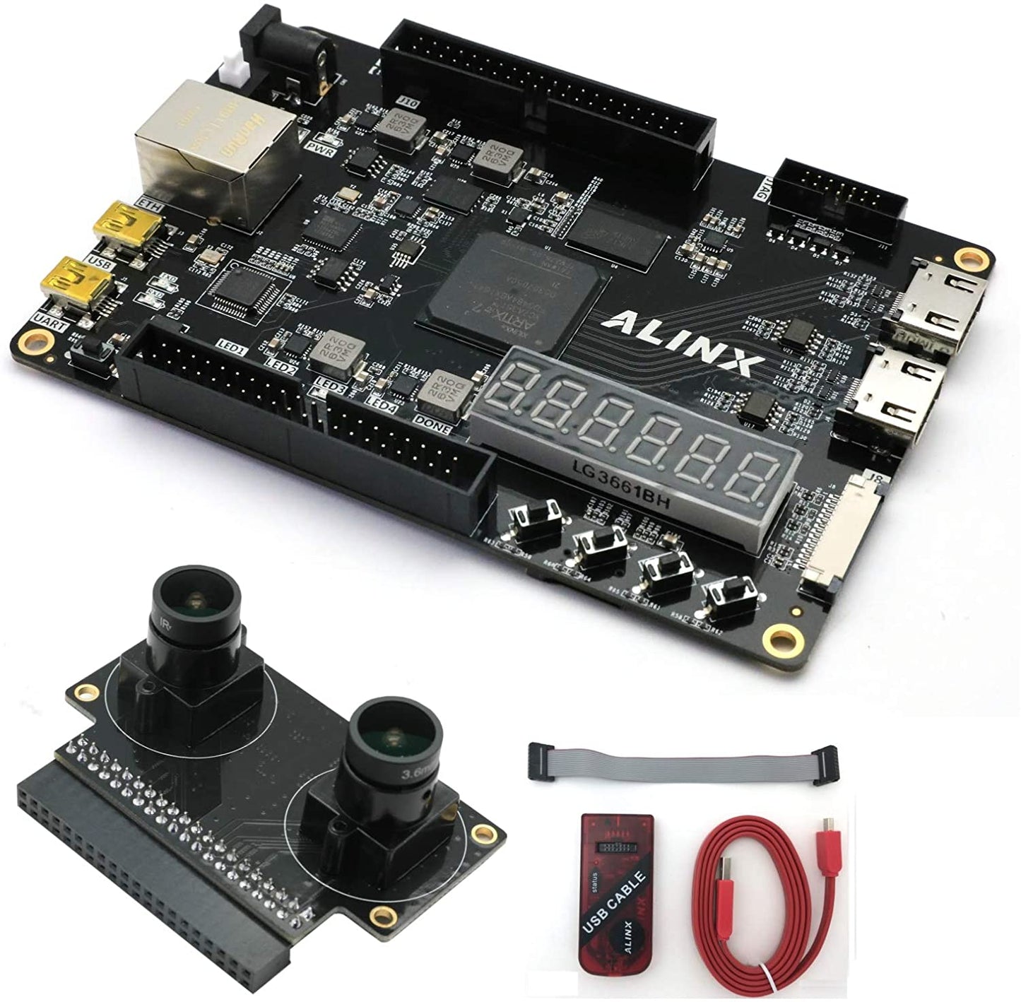 AX7035  Marca XILINX A7 FPGA Placa De Desarrollo Artix-7 XC7A35T Ethernent  PFC Custom PCB vietnamese manufacturer pcba