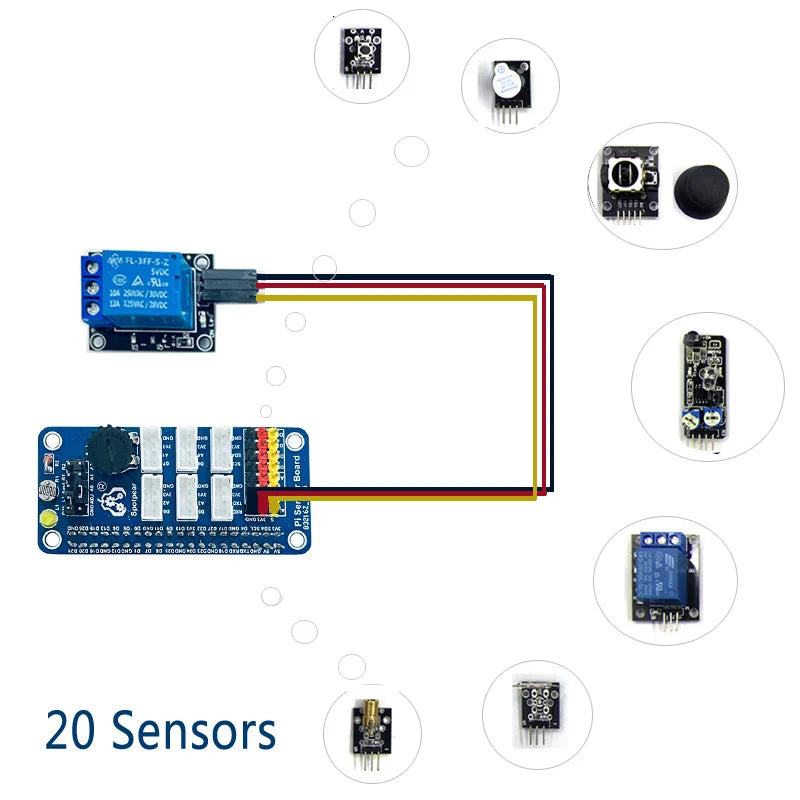 Custom Raspberry Pi Sensor Starter kit PCF8591 AD/DA ADS1115 High-precision AD Sensor expansion board Manufacturer