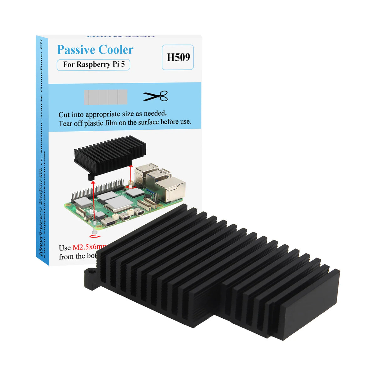 Raspberry Pi 5 Passive Cooler H509 Heatsink