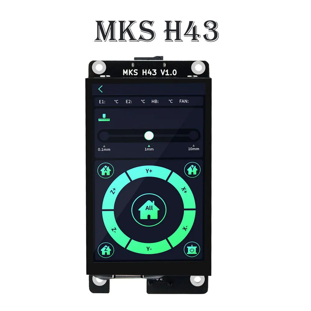 Custom MKS H43 V1.0 smart display controller 3d printer parts 4.3 inch IPS LCD 800*480 HD capacity touch screen for Marlin2.x Manufacturer