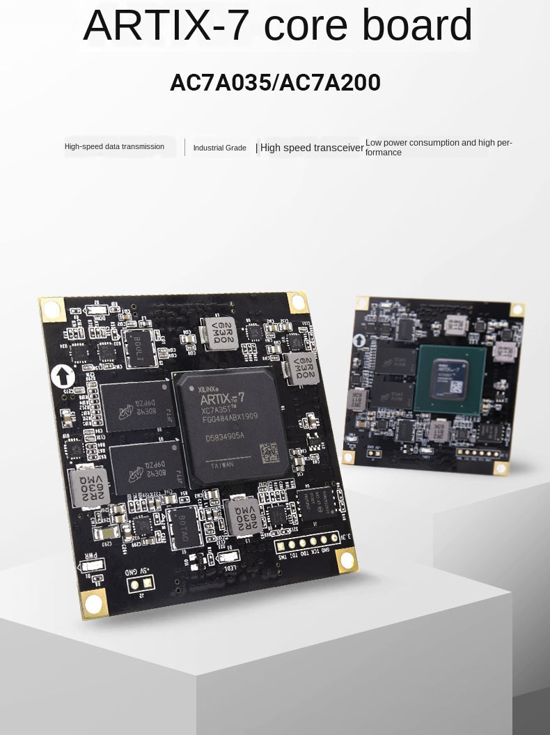 Black and Golden Development of A7 Core Board Artix-7 200T/100T/35T Industrial Ac7a035 Ac7a200 for Alinx Shanxi FPGA Custom PCB