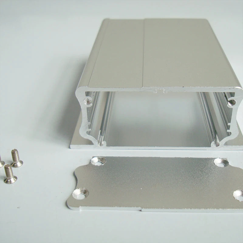 Custom Silver color aluminum housing case for electronics project case 26H)x58(W)x84(L) mm Manufacturer