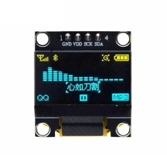 Custom Lonten Yellow- blue double color white 128X64 OLED LCD LED Display Module For arduino 0.96" I2C IIC Communicate Manufacturer