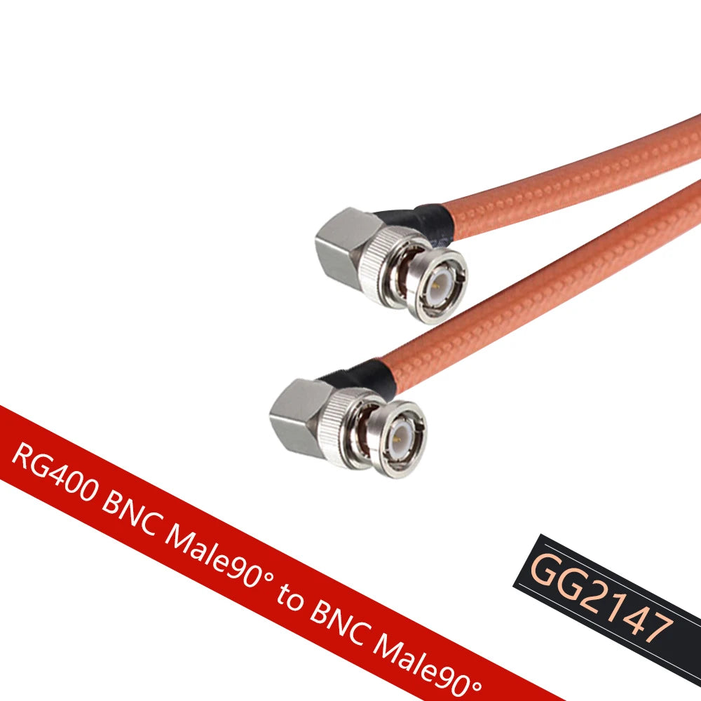 Custom RG400 Coaxial Cable Pigtail BNC Male to BNC Male Plug Low Loss 50 Ohm RF Coaxial Cable Jumper Adapter 15CM 1M 3M 5M Manufacturer