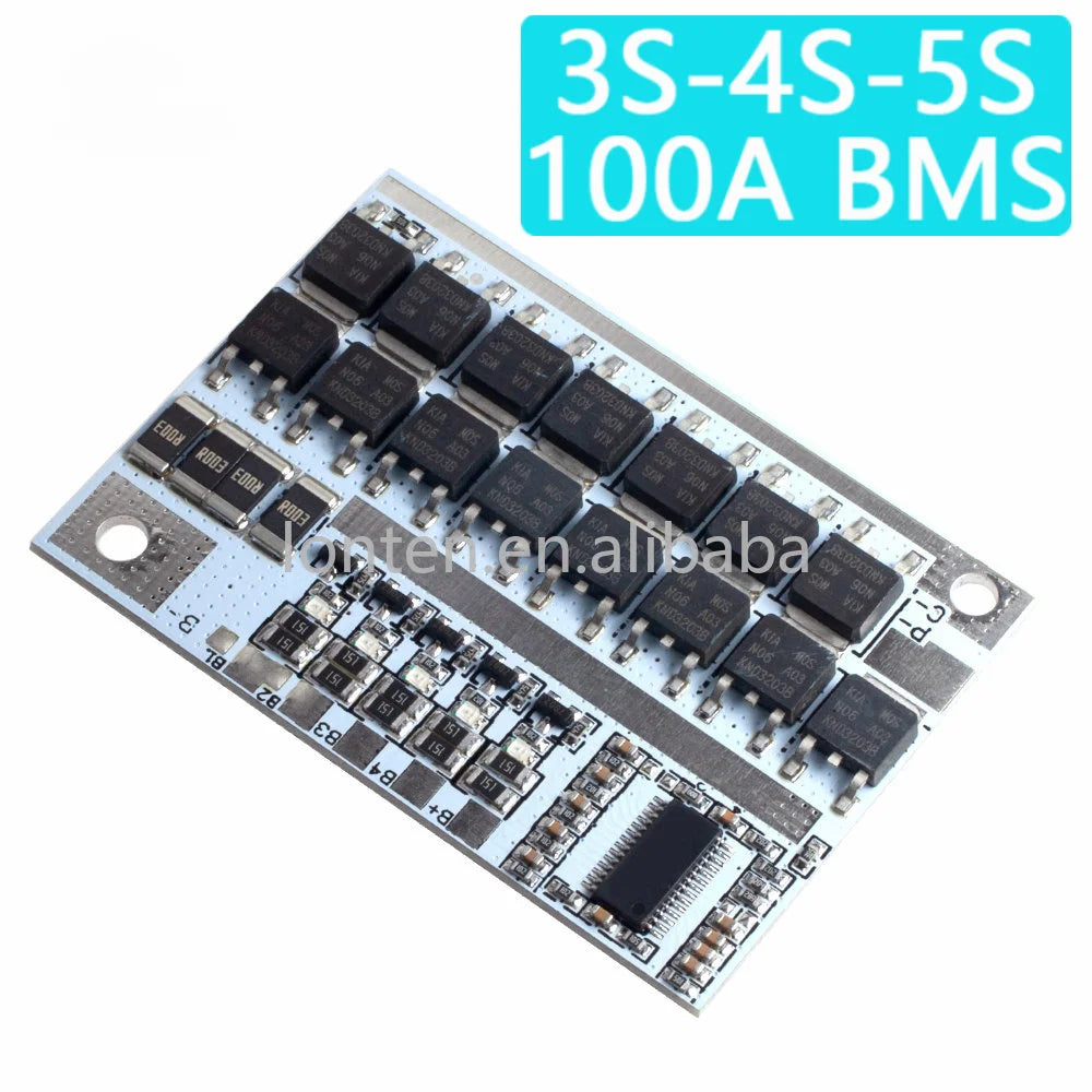 Custom 3s 4s 5s Bms 12v 16.8v 21v 3.7v  100a Li-ion Lmo Ternary Lithium Battery Protection Circuit Board Li-polymer Balance Charging Manufacturer