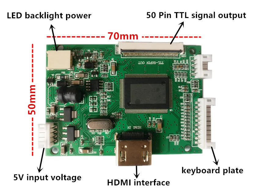 Custom 10.1 Inches 1024*600 Screen Display LCD TFT Monitor With Remote Driver Control Board HD-Compatible For Orange Raspberry Pi 3 Manufacturer