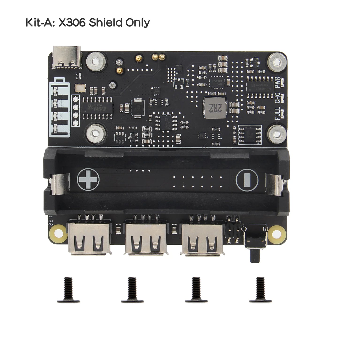 Custom Raspberry Pi Zero 2 W / Zero W 18650 UPS &amp; USB HUB Shield (X306) Manufacturer