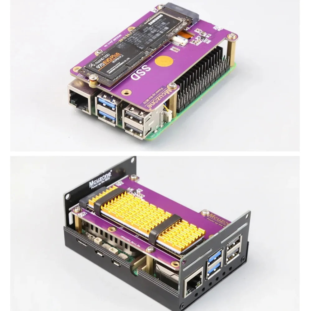 New (model:MPS2280)PCIE M.2 NVME 2280 2230 2242 Gen3 SSD HAT for Raspberry Pi 5 Custom