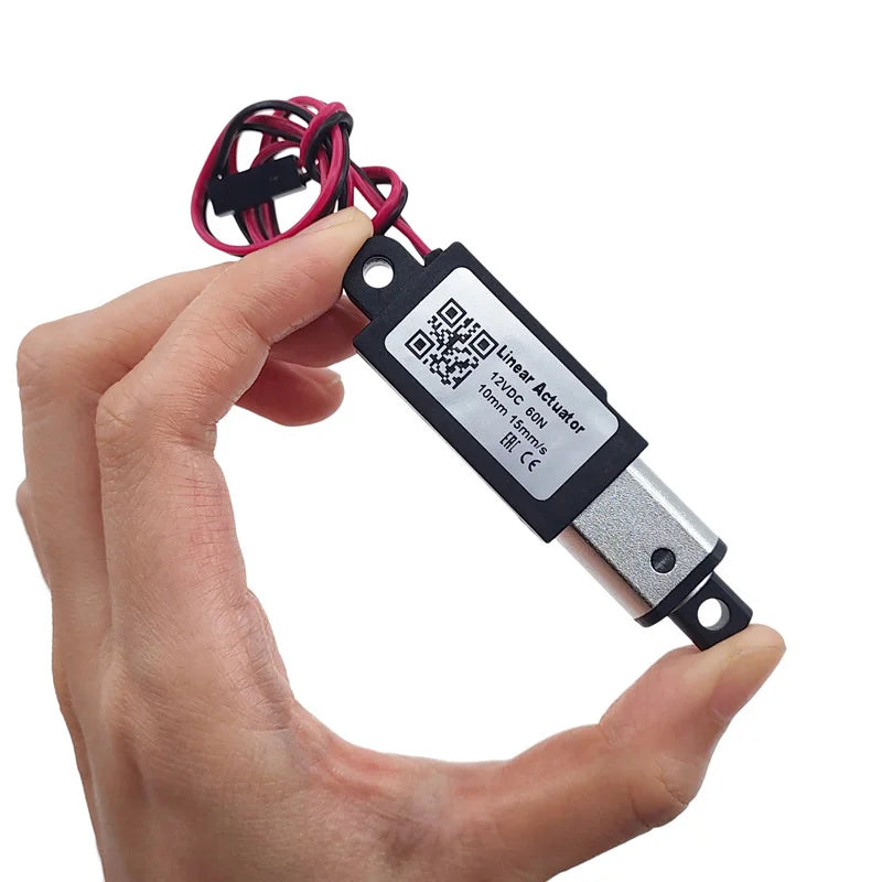 Custom DC 12V Mini Electric Linear Actuator 10/15/20/25mm Stroke Micro Push Rod Putter 30N 60N 100N 150N Motor Controller Manufacturer