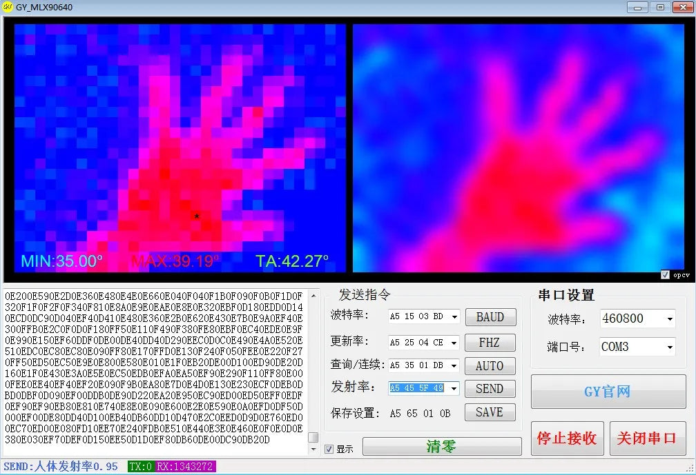 Custom MLX90640 IR 32*24 Infrared temperature measurement dot matrix sensor Thermal imager module Manufacturer