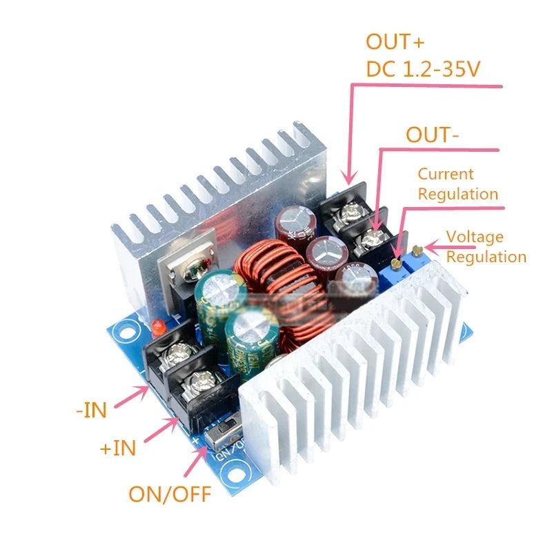 Custom 300W 20A DC-DC Buck Converter Step Down Module Constant Current LED Driver Power Step Down Voltage Module Electrolytic Capacitor Manufacturer