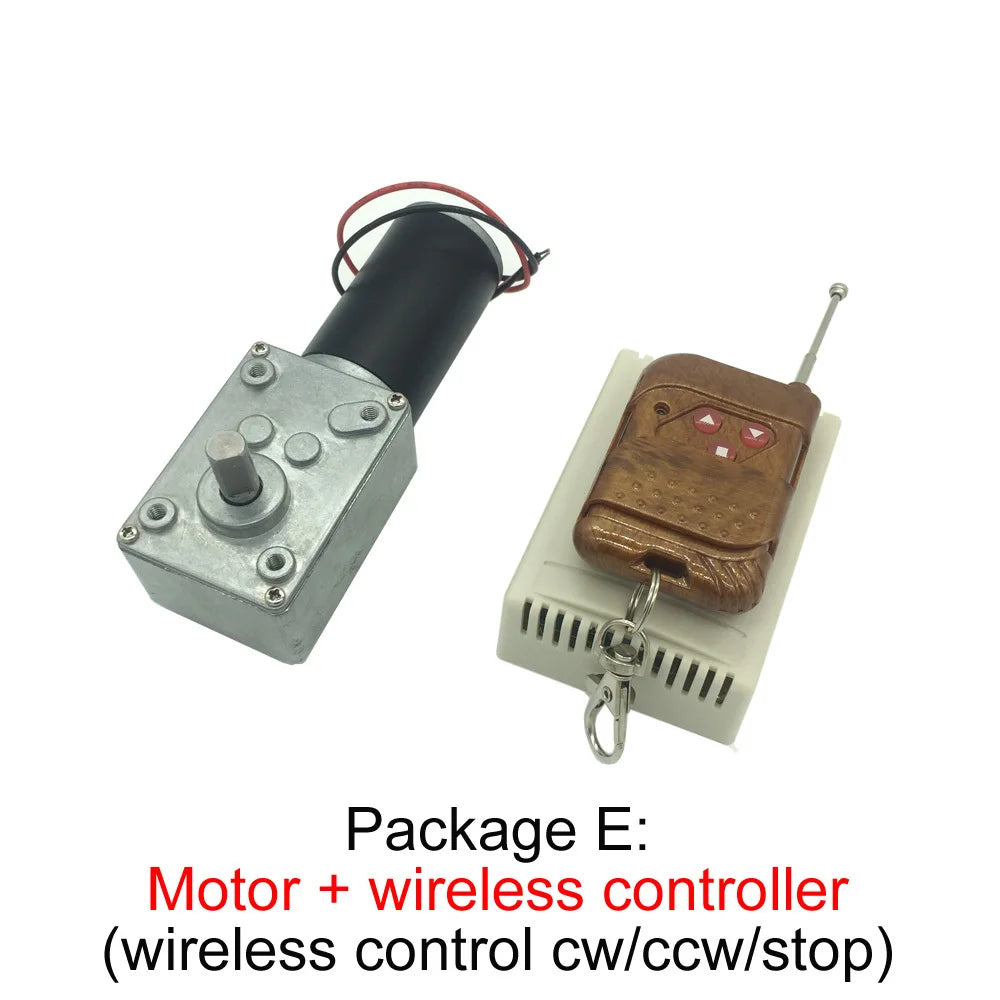 Custom A58SW31ZY 7-470rpm DC 24v Worm Geared Magnetic Motor 1.6-70kg.Cm High Torque D Shaft 12v Motor Rotating Table Door Self-Lock Manufacturer
