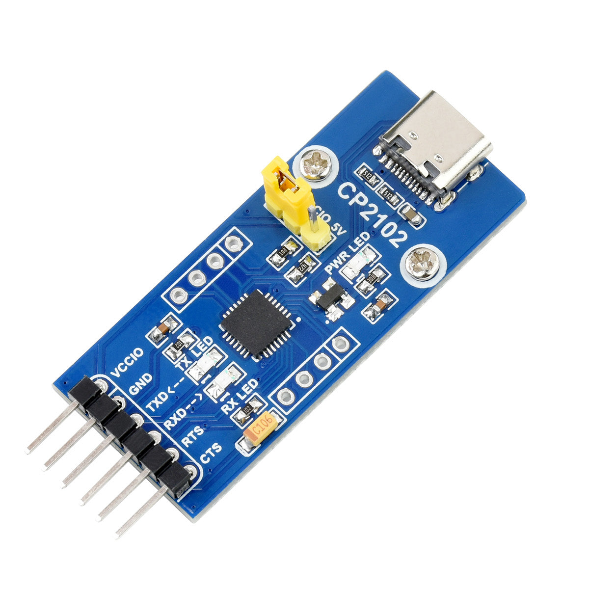 CP2102 USB UART Board Type CUSB To UART (TTL) Communication Module USB-C Connector Support Mac OS Linux Custom PCB