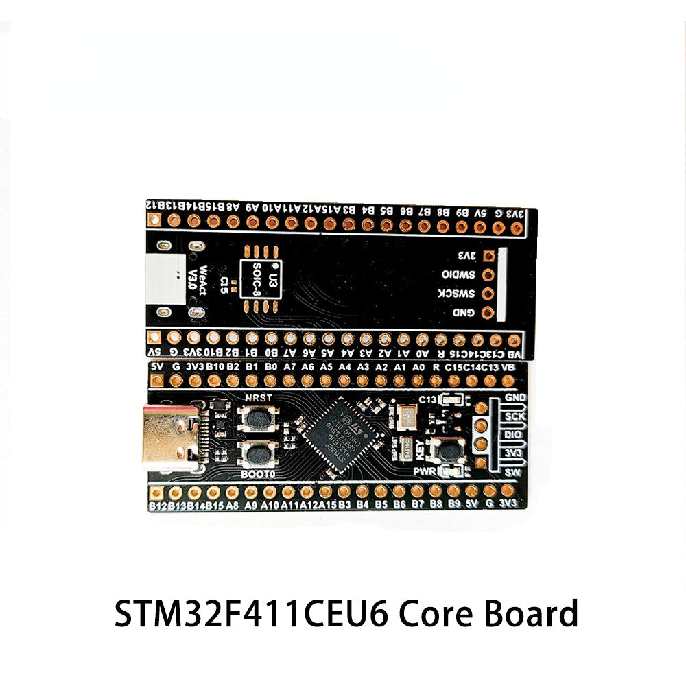 WeAct STM32F411CEU6  STM32F411 STM32F4 V3.1 Learning Board Micropython PYBoard  BlackPill Development 512KB Flash 128KB customize