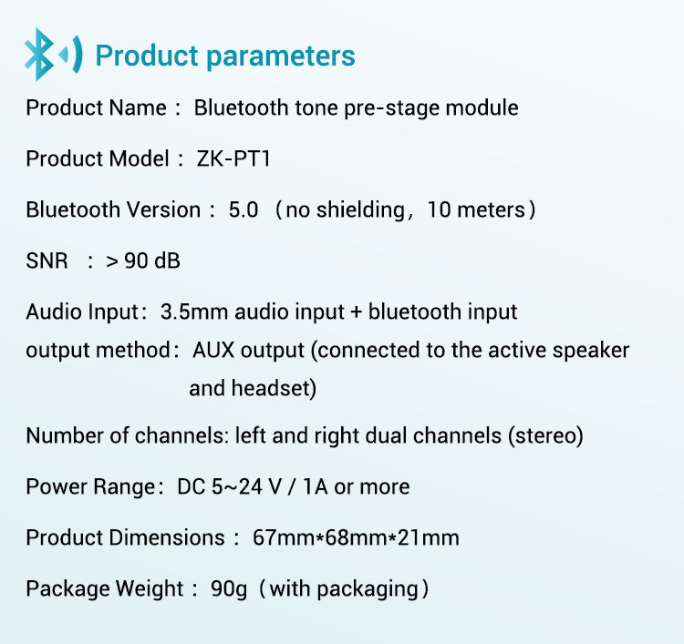 NE5532 Tone Preamplifier -Compatible Board Audio Equalizer Wireless Receiver Preamp Aux Pre Amplifier Aux DC5-24V pcb assembly customize