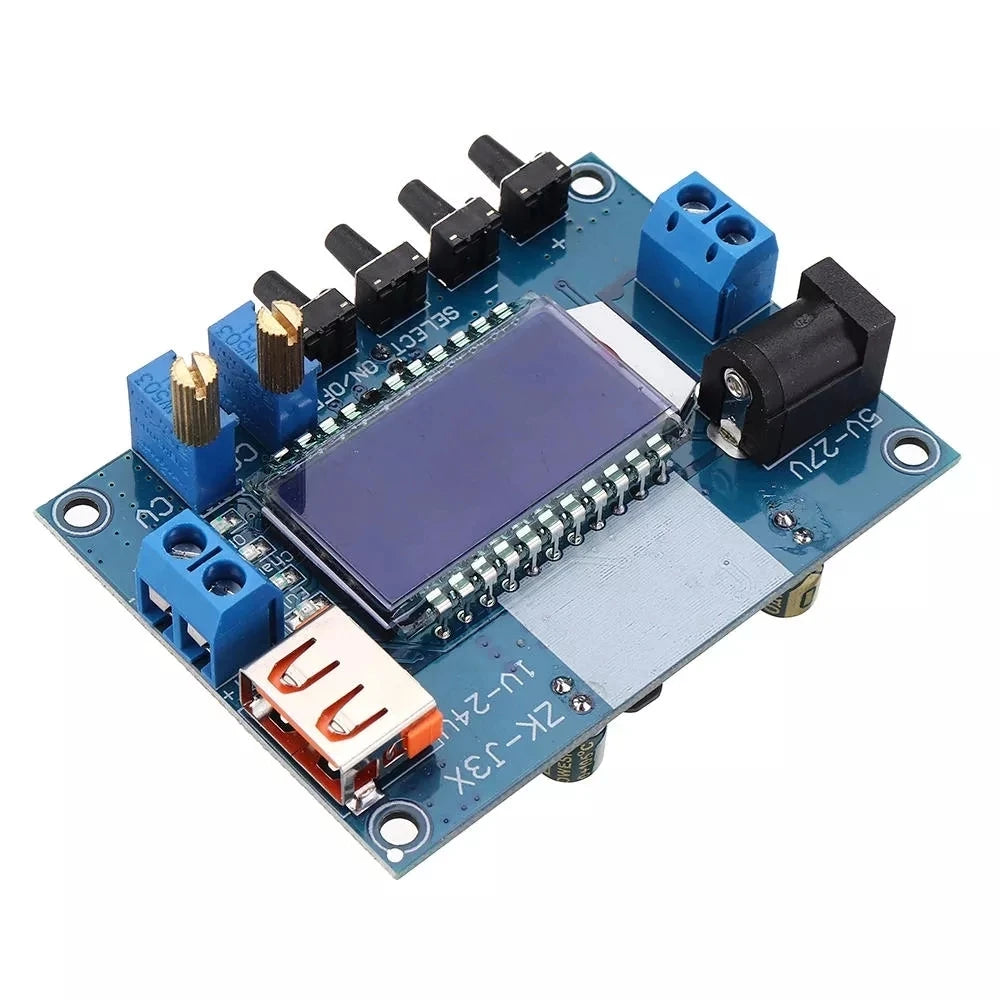 Custom Custom DC-DC 12V to 9V/5V LCD Voltage Regulator Digital Step Down Power Supply Module with USB Charging Capacity Display PCBA Manufacturer