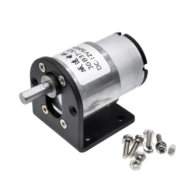 Custom JGB37-520 12V 24V High Torque Gear Box Electric Motor New Gearmotor 5/10/20/30/45/60/100/200/300/600rpm Manufacturer