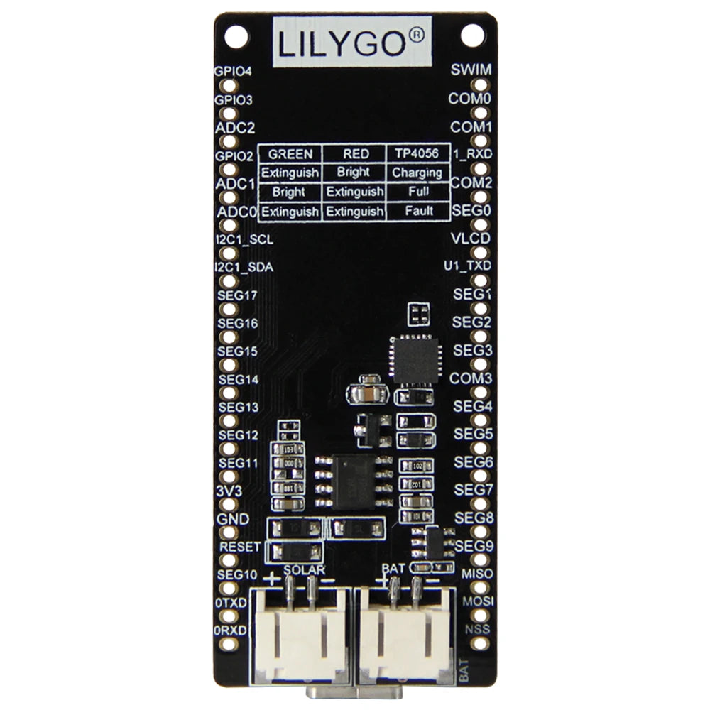 Custom TTGO T-Solar 433MHz Solar Power Development Board STM8L152 CPU SX1262 Lora With Antenna Custom PCB pcba bom gerber files Manufacturer