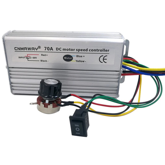 Custom 12V-60V DC motor Speed Controller 70A  Reversible PWM Control Forward Reverse Switch Manufacturer