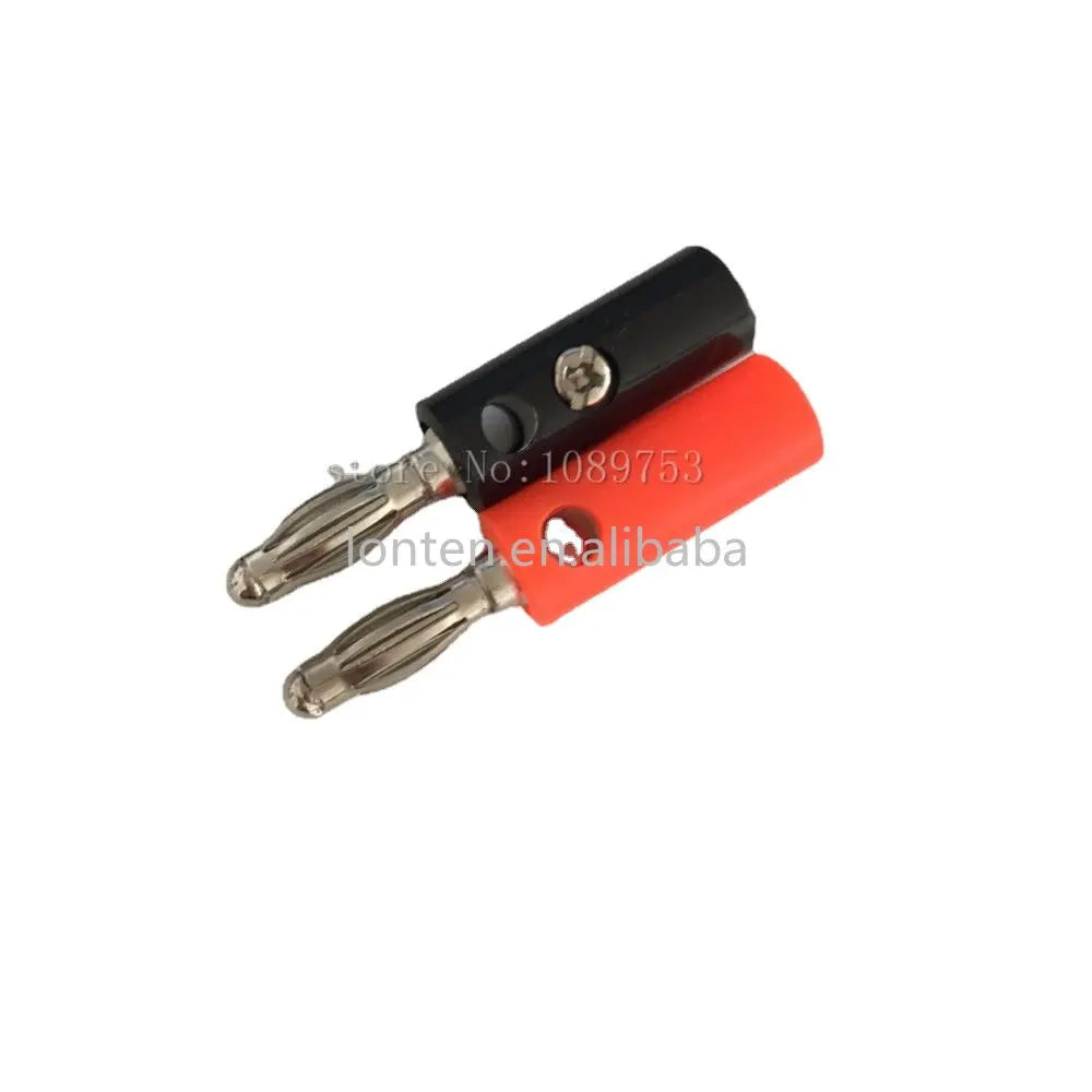 Custom Custom 10pairs 4mm Adapter Wire Cable Audio Speaker Banana Plugs Connector Black +Red Manufacturer