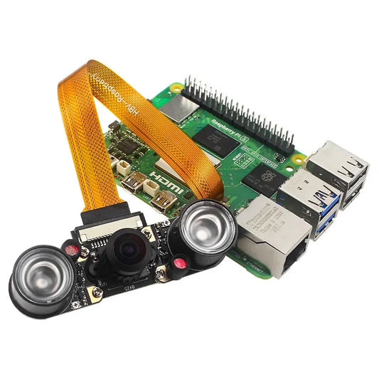 Raspberry Pi 5 8MP Infrared Night Vision Camera - IMX219 Sensor CSI Camera Module with Low-Light Vision