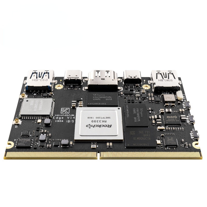 Khadas Edge Max with 128GB EMMC 5.1 RK3399 Soc Single Board Computer Custom PCB pcb and pcba for medical products fast pcb customize