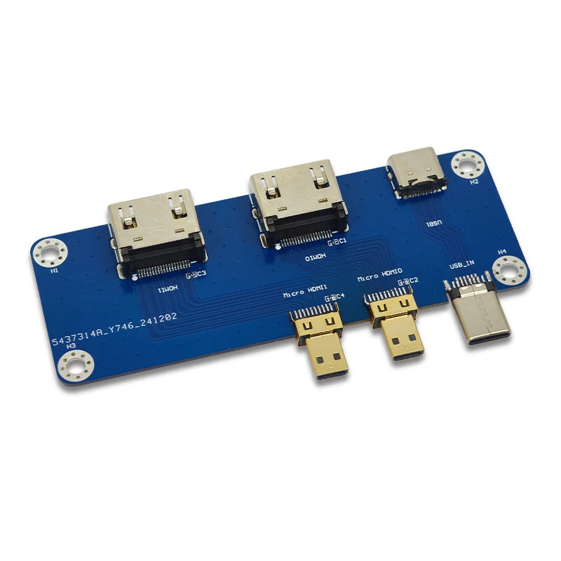 Raspberry Pi Micro HD to HD Module Raspberry Pi 5 Compatible with 4B Dual 4K Output