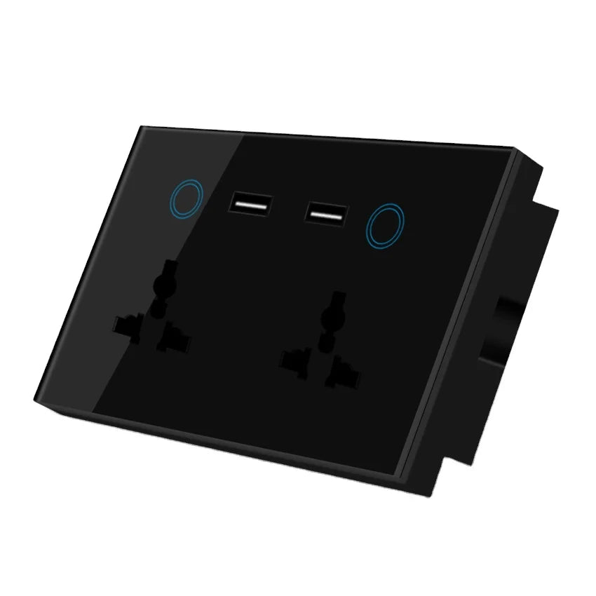 Custom Lonten with Alexa Google MU Plug Smart Wifi Socket Wireless Remote Wifi+USB wall Smart Socket Manufacturer