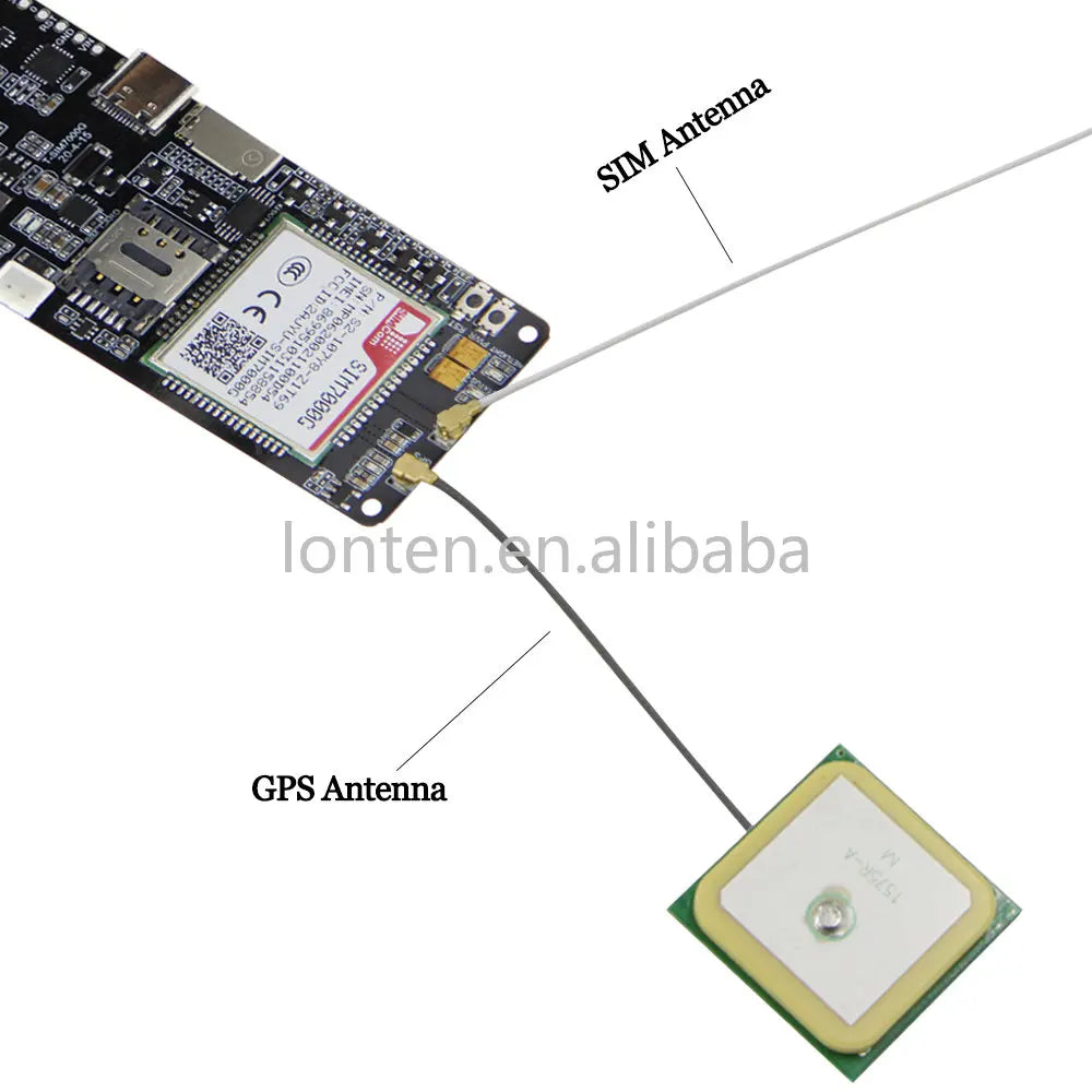 Custom TTGO T-SIM7000G SIM Development Board ESP32 WiFi BT GPS Module SIM7000G SIM7000E SIM7000A SIM7000JC 4/16MB Flash Manufacturer