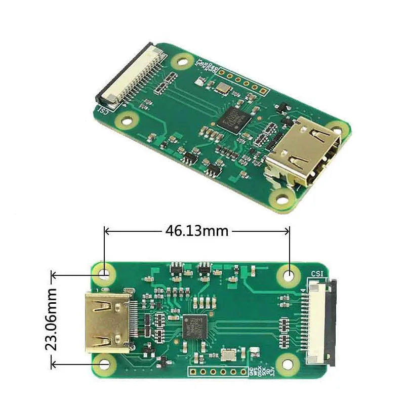 Custom Raspberry Pi HAT HDM to CSI-2 adapter board HDM input to 1080p 25fp Manufacturer