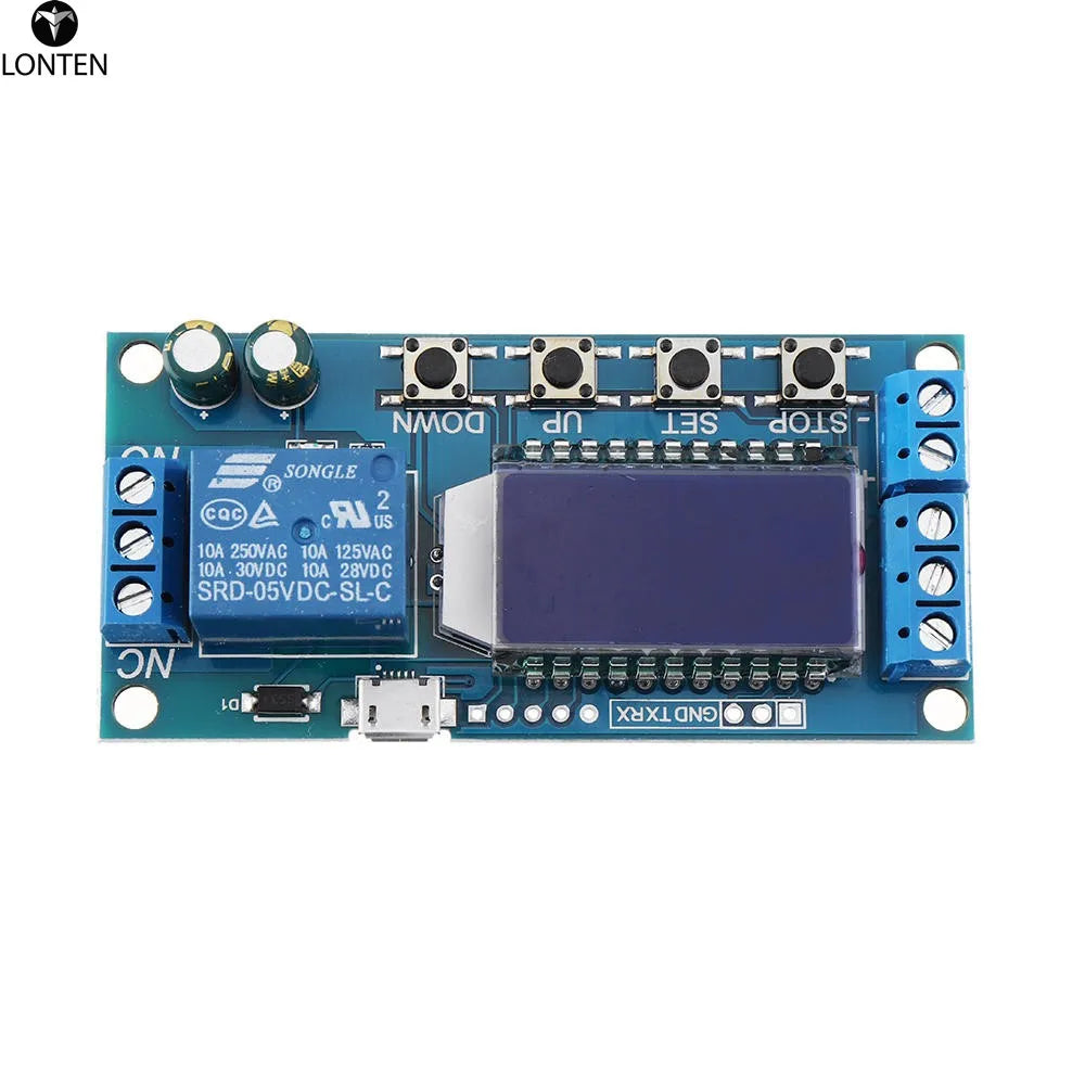 Custom Lonten LCD Display Timer Relay Module DC6-30V Cycle Timing OFF Trigger Delay Switch DC AC Universal Conduction Manufacturer