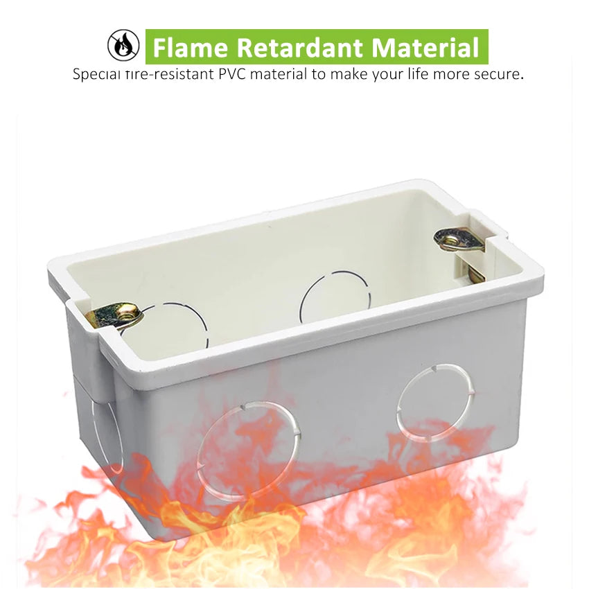 Custom Junction Box US/AU Standard Electrical Mounting Rectangle Handy Secret Stash Conduit Wall Mount Switch PVC Manufacturer