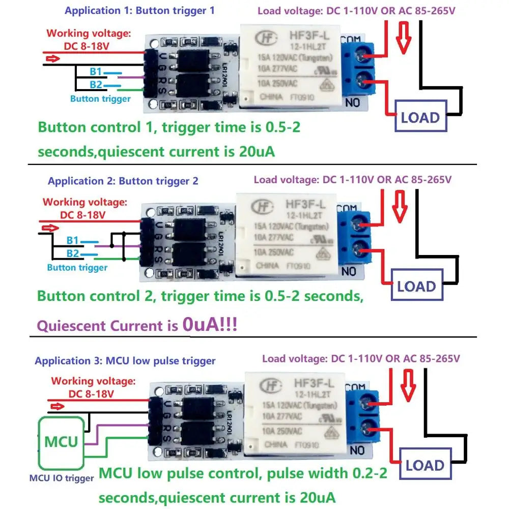 Custom OEM DC 12V 10A Magnetic Latching Relay Module Zero Power Hold Switch Bistable Self-locking Board for LED Motor CCTV PTZ Manufacturer