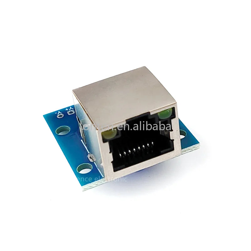 Custom RJ45 Network Port Adapter Test Board Horizontal 8p Crystal Head Female Socket Circuit Board with Light Manufacturer