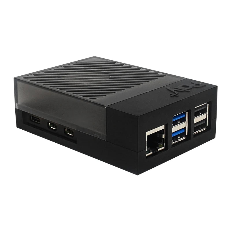 Argon Poly 5 Aluminum Alloy Case Passive Cooling Fan with Radiator Protection Box Optional for Raspberry Pi 5