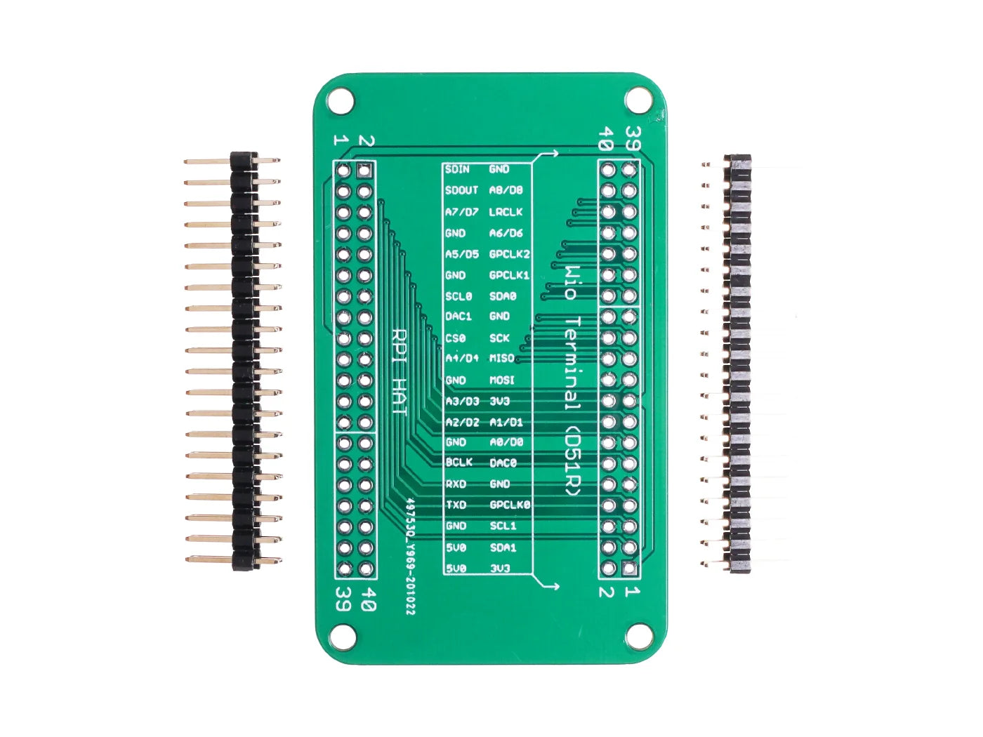 Custom 40 Pin Raspberry Pi Hat Adapter Board For Wio Terminal      PCB    usb pcb powerbank charger    Manufacturer