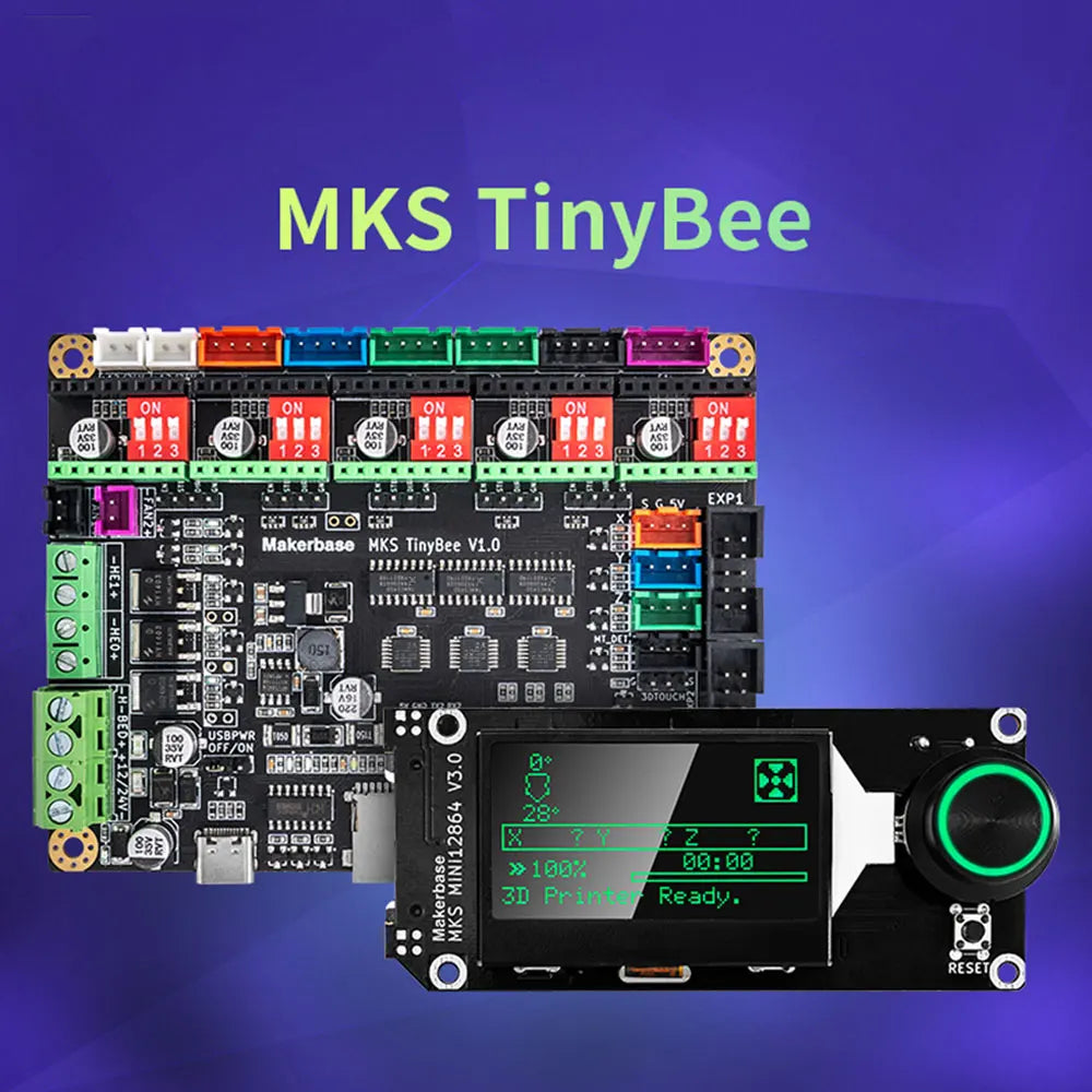 Custom MKS TinyBee 3D printer Control Board ESP32 MCU 3D Printer parts TFT screen wifi function WEB Control Electronic Component Manufacturer