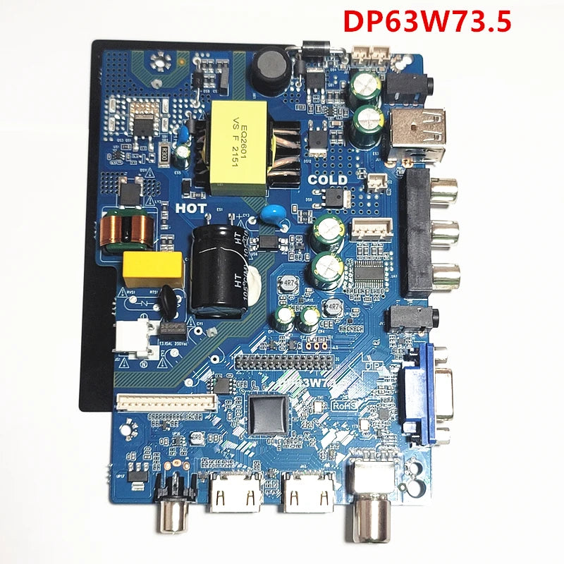 Custom    New LCD TV three in one motherboard dp63w73.5 supports DVB-T2 DVB-T to send remote control firmwareManufacturer