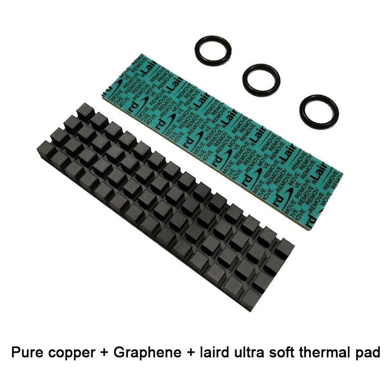 Custom Pure Copper Graphene Heatsink M.2 NGFF 2280 PCI-E NVME SSD Laird Ultra Soft Thermal Pad Cooler Radiator  67x18x0.5/1.5/2.0/3.0/4 Manufacturer