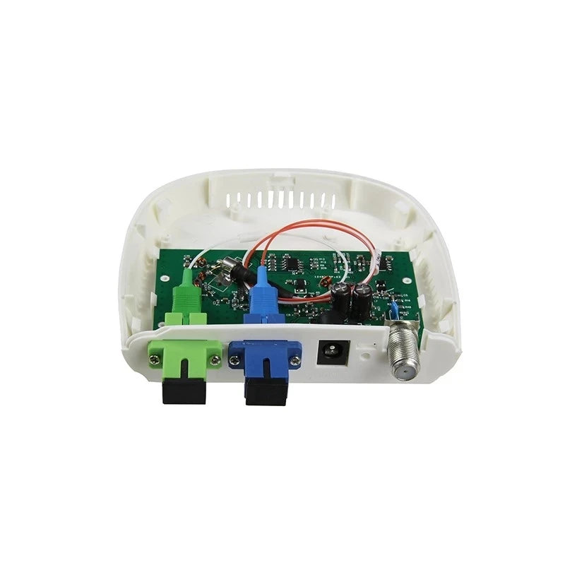 Custom Fiber Optical FTTH optical receiver SC/APC-SC/UPC with WDM and AGC Mini Node Indoor Optical Receiver with white plastic case Manufacturer