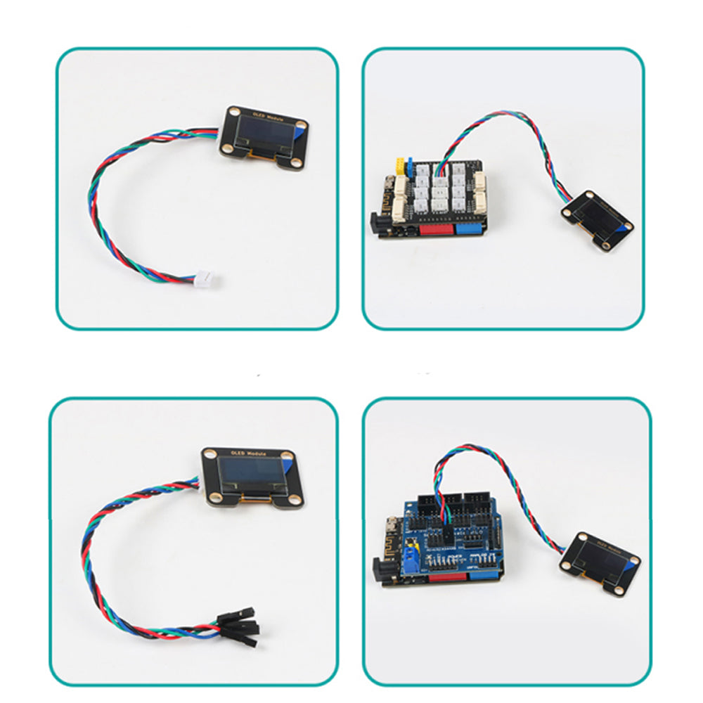 LONTEN OLED module 0.96 inch screen display module IIC/SPI interface blue with PH2.0 connector cable screens Custom