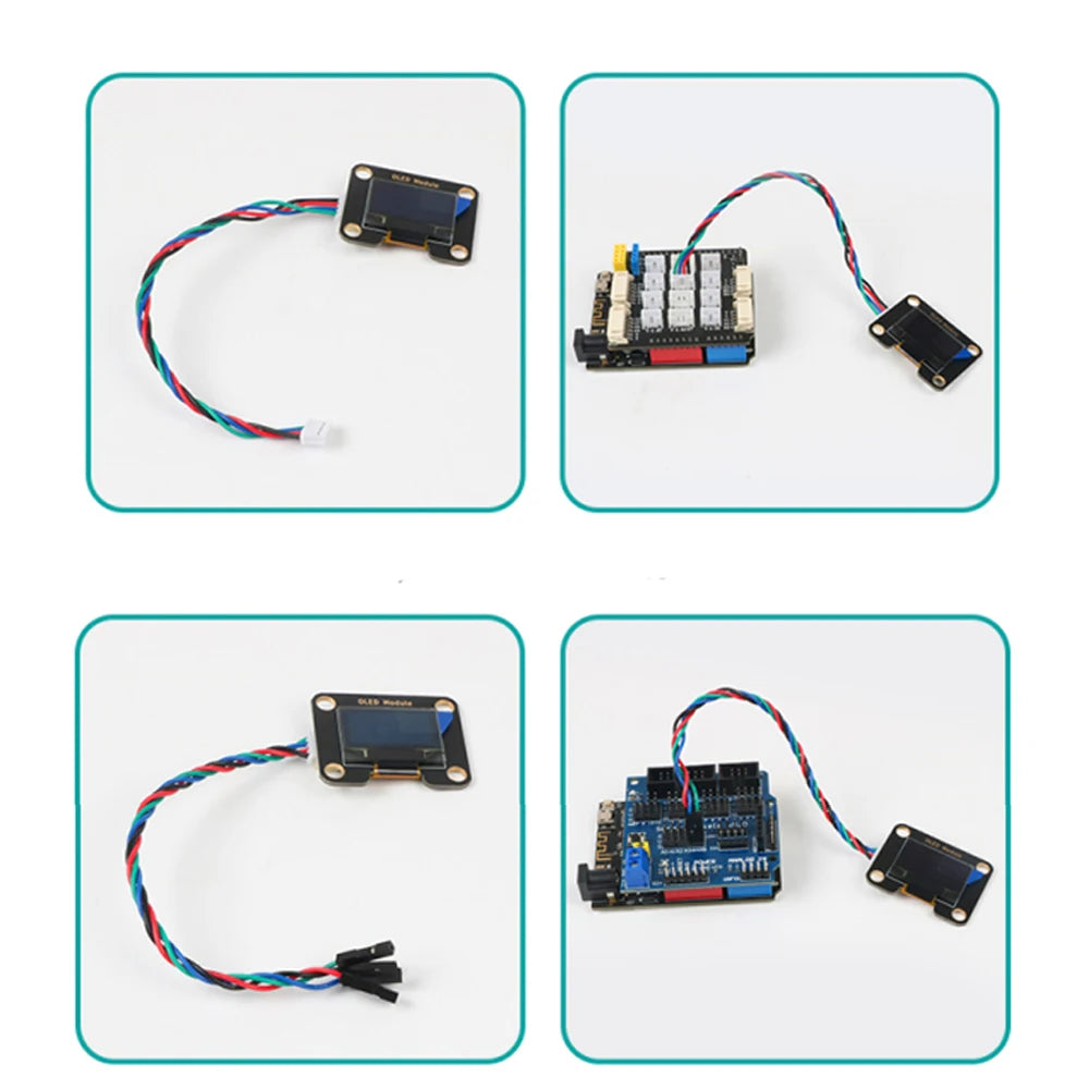 Custom LONTEN OLED module 0.96 inch screen display module IIC/SPI interface blue with PH2.0 connector cable screens Manufacturer