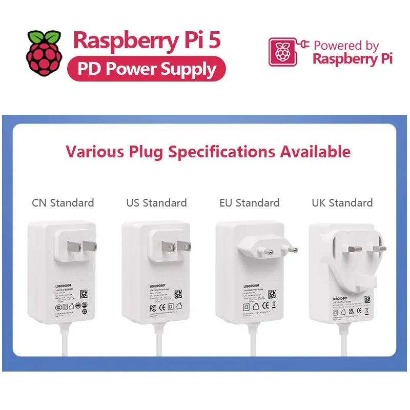 Raspberry Pi 5 PD Power Adapter Raspberry Pi 5 5B 5th Generation USB Type-C Power Cable Custom