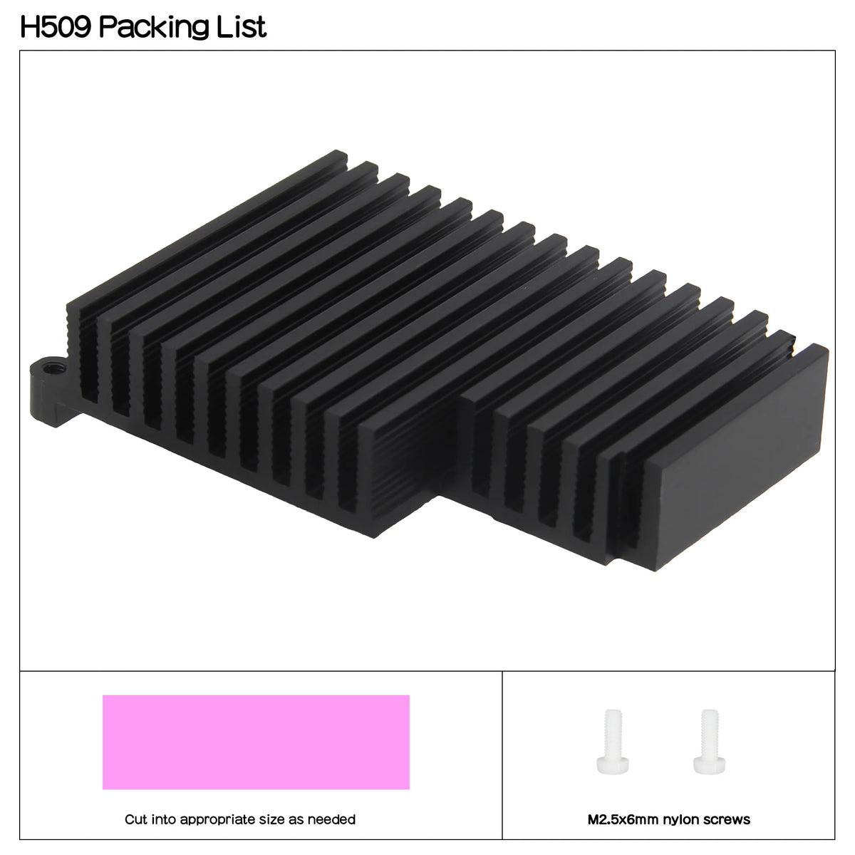 Custom Raspberry Pi 5 Passive Cooler H509 Heatsink