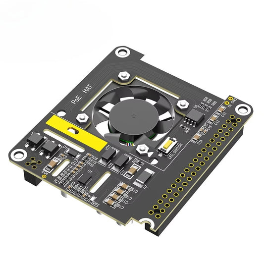 Pi 5 PoE HAT Board for Raspberry Pi 5 with Cooling Fan/Computer Module 5 Power Over Ethernet HAT for Pi 5 /CM5 5V 5A 25W
