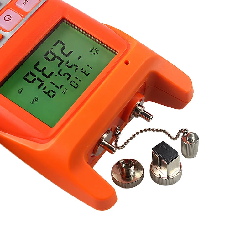 Custom Orange AUA-9AC OPM Optical Power Meter & Visual Fault Locator -70~+10dBm VFL 10mW Handheld Optical Laser Light Source Manufacturer