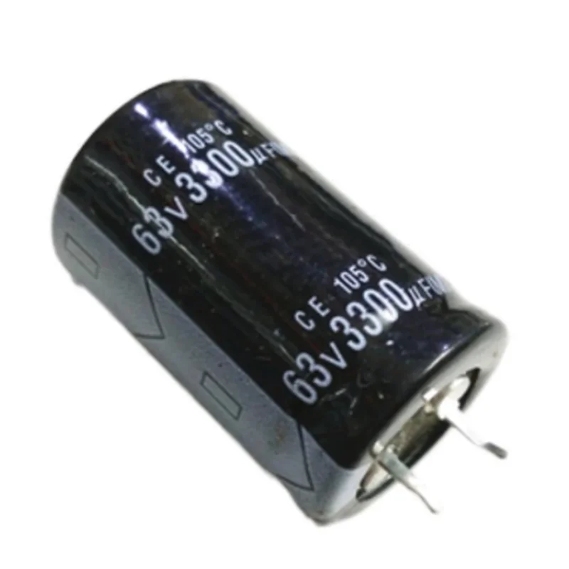 Custom 2-10pcs High quality 63V3300UF 22*30MM  aluminum electrolytic capacitor 63V 3300UF 22*30MM Manufacturer