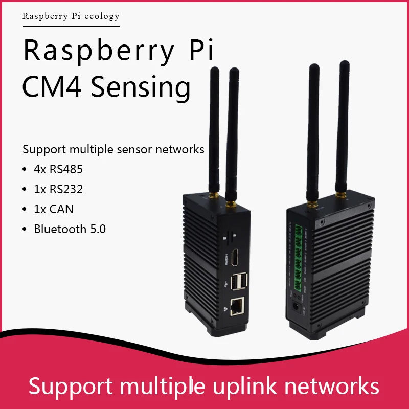 Custom Raspberry Pi CM4 core board and Sensing industrial computer industrial applications support RS232 RS485 CAN 4G communication Manufacturer