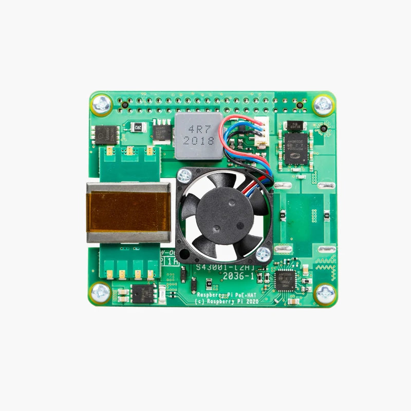 Custom Raspberry Pi PoE+ HAT/PoE HAT Powers A Raspberry Pi 4 &amp;  Pi 3 B+ Via An Ethernet Cable Manufacturer